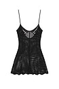view 4 of 5 ROBE POINTELLE MINIDRESS in Black