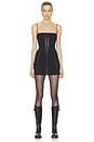 view 1 of 7 ROBE LAYERED LACE UP CORSET DRESS in Black