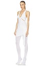 view 3 of 6 ROBE TWIST DRAPE TANK DRESS in White