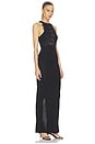 view 2 of 5 ROBE WAVE LACE EVENING DRESS in Black