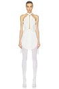 view 1 of 4 Pleated Drape Dress in White