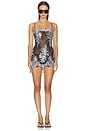 view 1 of 5 VESTIDO METALLIC SLIP DRESS in Black