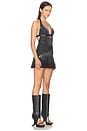 view 2 of 6 Gradient Studded Mini Dress in Black