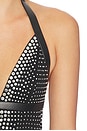 view 4 of 6 Gradient Studded Mini Dress in Black