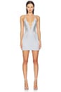 view 1 of 6 Gradient Studded Dress in Fog Grey