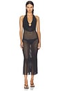 view 1 of 5 VESTIDO DOUBLE TWO-TONED in Black