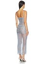 view 3 of 5 VESTIDO GRADIATED EMBELLISHED DRESS in Fog Gray