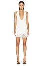 view 1 of 5 VESTIDO DRAPED LOOP MINI DRESS in Ivory