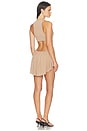 view 3 of 6 Cascade Dress in Taupe