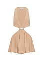 view 5 of 6 Cascade Dress in Taupe