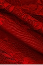 view 7 of 6 Lace Veiled Mini in Red