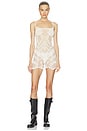 view 1 of 5 ROBE CROCHET MINI SLIP-DRESS in Ivory