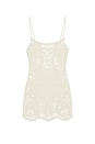 view 4 of 5 ROBE CROCHET MINI SLIP-DRESS in Ivory