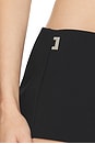 view 7 of 9 Brace Waist Tailored Shorts in Black