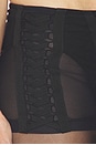 view 6 of 8 Sheer Lace Up Micro Short in Black