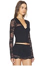view 2 of 7 Veiled Coquette Jacket in Black