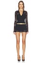 view 5 of 7 Veiled Coquette Jacket in Black