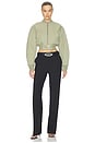 view 4 of 6 Crop Bomber Jacket in Olive
