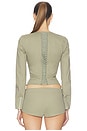 view 3 of 7 Lace Up Jacket in Surplus Khaki in Olive