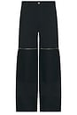 view 7 of 8 Flex Waist Zip Cargo Pant in Black