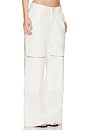 view 2 of 8 Flex Waist Zip Cargo Pant in Ivory