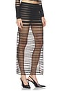 view 2 of 8 FALDA VEILED MAXI SKIRT in Black