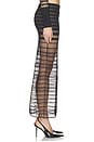 view 3 of 8 FALDA VEILED MAXI SKIRT in Black