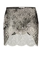 view 7 of 8 FALDA METALLIC LACE MINISKIRT in Black