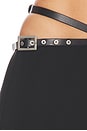 view 6 of 8 Belted Wrap Skirt in Black