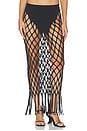 view 1 of 8 FALDA WING NET MAXIDRESS in Black