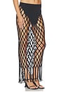 view 2 of 8 FALDA WING NET MAXIDRESS in Black