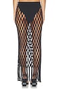 view 4 of 8 FALDA WING NET MAXIDRESS in Black