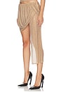 view 3 of 6 Rhinestone Loop Skirt in Tan