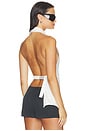 view 3 of 7 CAMISA CINCH BACK HALTER SHIRT in White