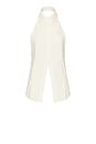 view 6 of 7 CAMISA CINCH BACK HALTER SHIRT in White