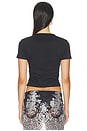 view 3 of 6 Angel Blur Baby Tee in Black