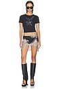 view 4 of 6 Angel Blur Baby Tee in Black