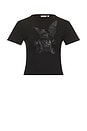 view 5 of 6 Angel Blur Baby Tee in Black