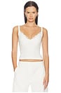 view 1 of 7 Shadow Lace Tank in White