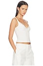 view 2 of 7 Shadow Lace Tank in White