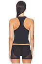 view 3 of 7 Lace Up Tank Top in Black