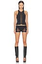 view 4 of 7 Lace Up Tank Top in Black