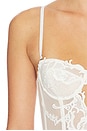 view 6 of 8 Wing Lace Crop Corset in White