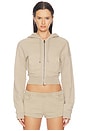 view 1 of 8 Haelo Zip Up Hoodie in Taupe