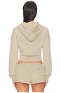 view 3 of 8 Haelo Zip Up Hoodie in Taupe