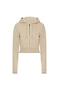view 7 of 8 Haelo Zip Up Hoodie in Taupe