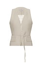 view 5 of 6 CHALECO HALO BELTED VEST in Cobblestone