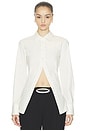 view 1 of 6 Cinch Back Shirt in White
