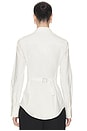 view 3 of 6 Cinch Back Shirt in White