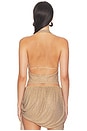 view 3 of 5 Cowl Halter Top in Tan